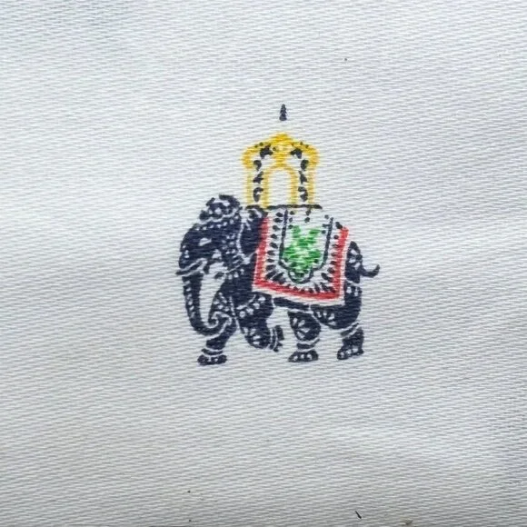 Hotel Collection Full Size Cotton ELEPHANTS Sheet Set-India Elephant Pattern